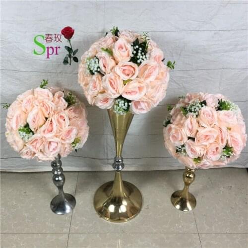 SPR light pink table centerpiece artificial rose wedding flower wall backdrop road lead arch flower ball for party arrangement