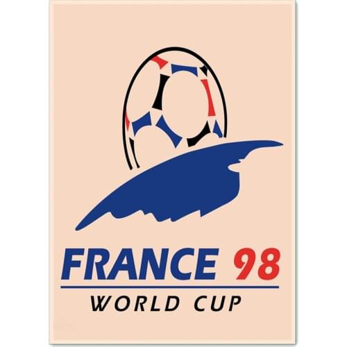 "FRANCE 1998 WORLD CUP" Vintage Football Posters Painting Wall Sticker Brown Retro Matte Kraft Paper Print Art Home Decoration