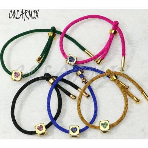 10pcs mix colors Chain bracelets cubic letters beads accessories bangles bracelets for women you choose letters in message 50300