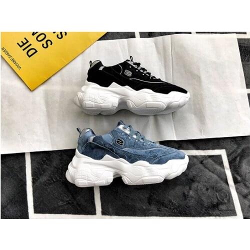 2019 Sneakers women Trendy Shoe Laces Platform Shoes New Checkered women Shoes Plus Size Sapato Feminino