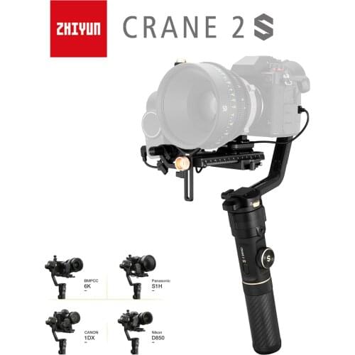 ZHIYUN Official Crane 2S/COMBO/PRO Gimbals 3-Axis Cameras Handheld Stabilizer for DSLR Sony Canon BMPCC 4K 6K Camera VS DJI