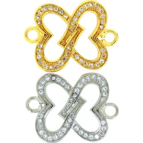 10pcs New Fashion conector encanto Antiguo de la vendimia del amor del Colgante de plata DIY Jewelry