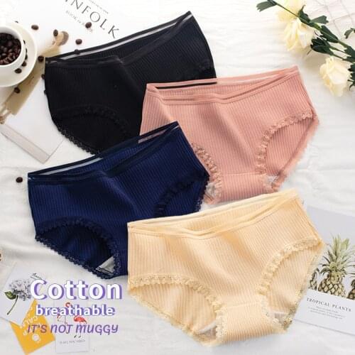 Sexy Seamless Sports Panty Female T-back Solid Soft G-string Thong For Woman Underwear Ice Silk 3 Pcs