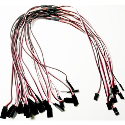 5PCS/10PCS 300mm 500mm Servo Receiver Y Extension Cord Wire Cable Servo Extension Y Wire Cord Connectors Cable RC Accessory 50cm