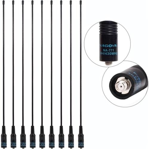 Nagoya NA-771 SMA-F Female Dual Band VHF/UHF 144/430MHz Antenna For Baofeng UV-5R UV-82 UV-S9 plus BF-888S Walkie Talkie