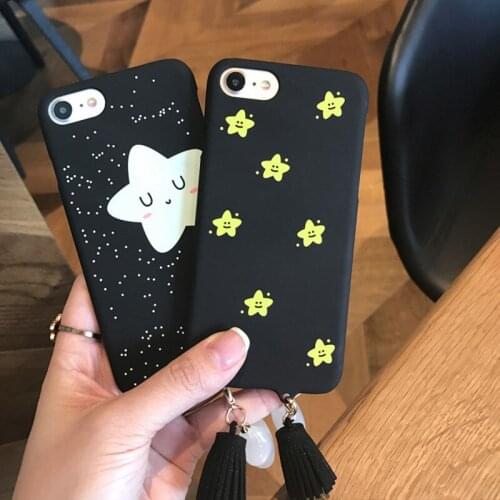 Fashion Starry sky Phone Case For iPhone 6 6S 7 8 Plus X Cute Cases Cartoon Star Back Cover Hard PC For iPhone 7 7Plus Covers