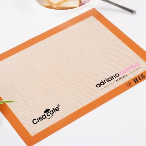 Creacate Non-Stick Baking Mat silicone glass fiber mat rolling dough fondant or messy craft sugarcraft mat