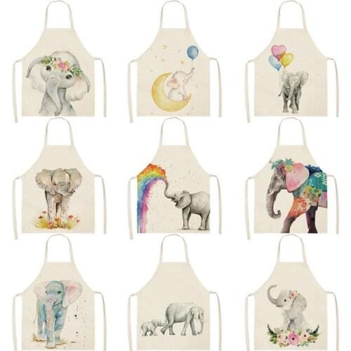 Creative elephant pattern House cleaning Apron for children customizable apron Child apron aprons for women Woman kitchen apron