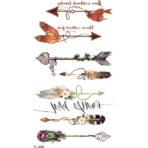 Ankle Flora Cherry Lavender Flash Fake Waterproof Tattoos Temporary Women Arm Chest Tattoo Stickers Body Art Custom Tatoos