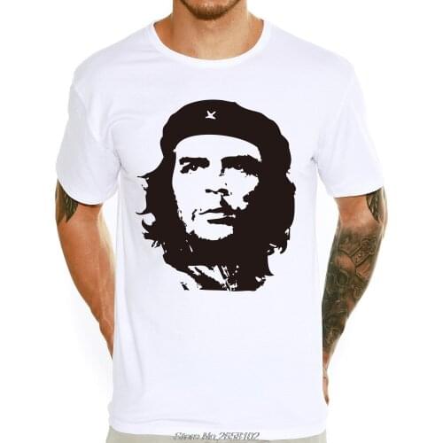 Che Guevara Printed Mens Popular T Shirt Summer Hipster Tops Cool Boys Short Sleeve Tees Casual T-shirt Harajuku Streetwear