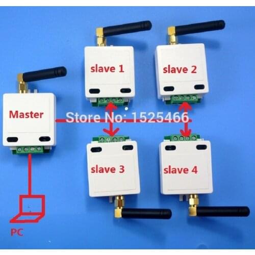 Hy048 5pcs 433m Wireless Rs485 Bus Rf Serial Port Transceiver Module Dtu Suitable For Ptz Camera Plc Modbus Rtu Led Controller