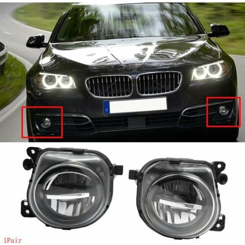 JanDeNing1 Pair LED Front Bumper Fog Light lamp Replacement Left +Right ForBMW 5Series F07 F10 LCI 528i 535i 2013-2015