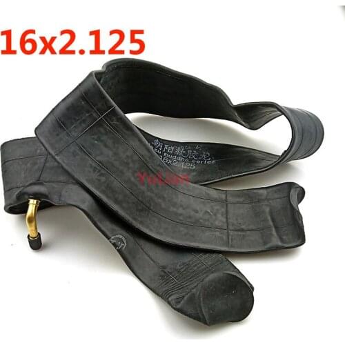 16x2.125 Inner Tube Camera for 16 Inch Unicycle 16*2.125 Inner Tube Parallel Nozzle High Quality Butyl Rubber