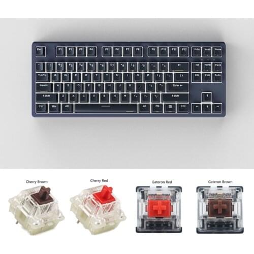 ANNE Classic D87 RGB Wired Mechanical Gaming Keyboard Brown/Red Gateron Cherry Switch with PBT Keycaps Ideal for Gamer