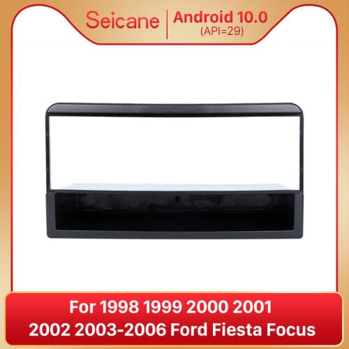 Seicane 182*53mm refitting 1Din Car Radio Fascia Cover Panel Frame kit for 1998 1999 2000 2001 2002 2003-2006 Ford Fiesta Focus