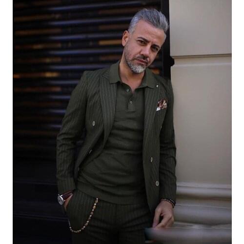 Summer Business Dark Green 3 Piece Wedding Tuexdos Formal Prom Suit Party Blazer (Jacket+Pants) Chic Streetwear Custom Made