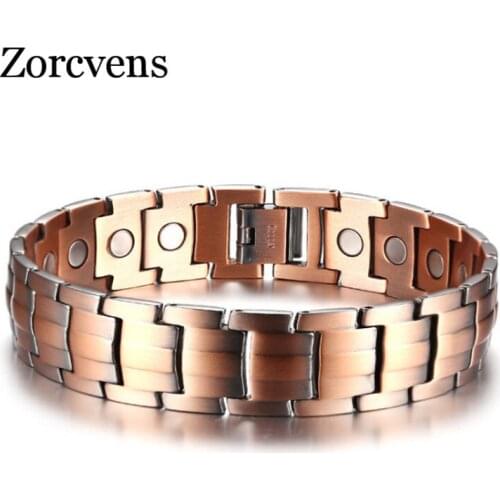 Modyle Copper Magnetic Bracelets for Women Size Adjustable Bronze Color Arthritis Healing Pulsera Female Jewelry