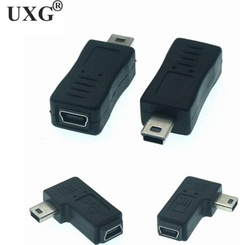 Mini USB 5Pin Male to Mini USB Female T-port Adapter extend Connector for Mobile Phones MP3 MP4 dash cam vehicle GPS navigator