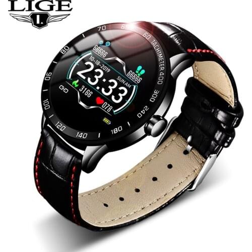 LIGE New Smart Watch Men Fitness Smart Watch IP67 heart rate blood Pressure Monitor Pedometer for Android ios Sports smart watch