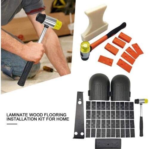 Laminate Wood Flooring Installation Kit For Home Domestic Professional Use Spaces Tapping Block Pull Bar Mallet Hand Tool Set