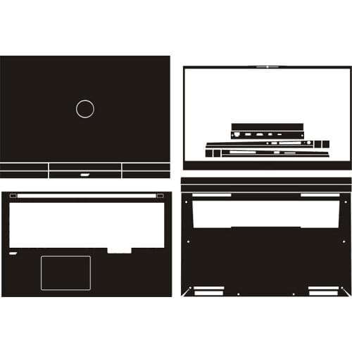 Carbon fiber Laptop Sticker Skin Decals Cover Protector for Dell Inspiron G7 7700 17 17.3"