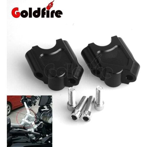 New 22mm Black Motorcycle Bar Clamps Handlebar Bar Risers For BMW F650GS F700GS 2008 2009 2010 2011 2012-2017