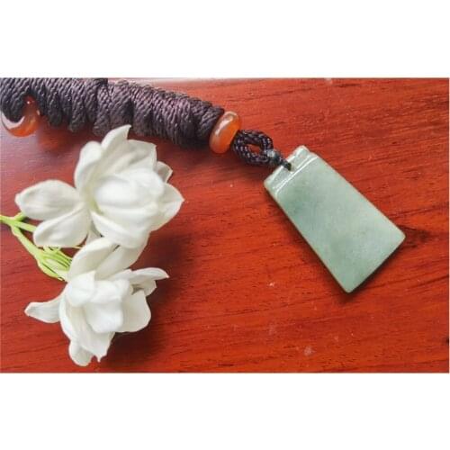 Natural Jade Nothing Pendant Jadeite Emerald Necklace Carved Charm Jewellery Fashion Amulet for Men Women Lucky Gifts