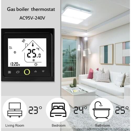 WiFi Thermostat Smart Room Temperature Controller For Water/Electric Floor Heating Gas Boiler Voice Works With Alexa Google Home