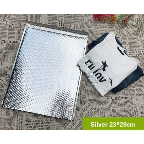 Packaging Shipping Bags Bubble Mailers Sliver paper Padded Envelopes Gift Holders Bubble Mailing Envelope Bag 50pcs 23*29+4cm