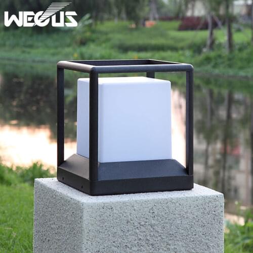 IP 65 Waterproof Garden light Modern Aluminum Pillar Light Outdoor Courtyard villa landscape fence pole lawn bollards light