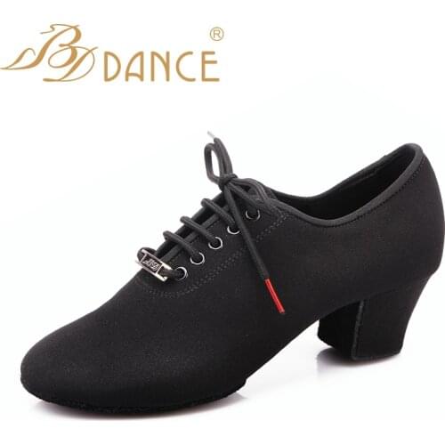 BDDance dance shoes Women Latin Dance Shoes teachers dance shoes two-point sole dance shoes Oxford Cloth T1-B Free Shipping