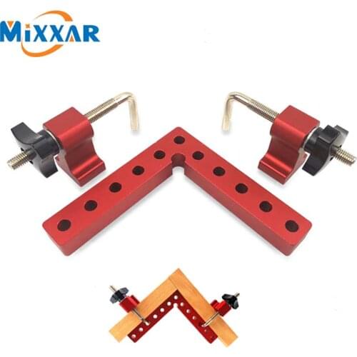 ZK30 90 Degrees L-Shaped Auxiliary Fixture Splicing board Positioning Panel Fixed clip Carpenters Square Ruler Woodworking tool