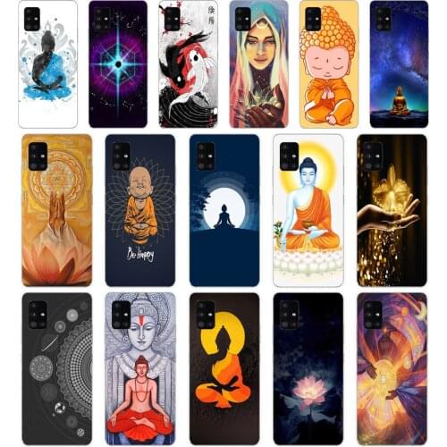 007FG Buddha Soft Silicone Tpu Cover Case for Samsung Galaxy A20 A20E A20S A40 A31 A41 A51 A71 case