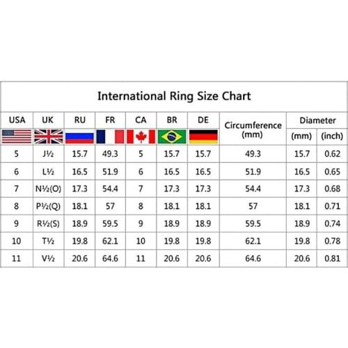 066C Elegant Rings Set Fashion Festive Jewelery Wedding Heart Jewelry Gifts Size 5-10 Engagement Stackable Eternity Bands