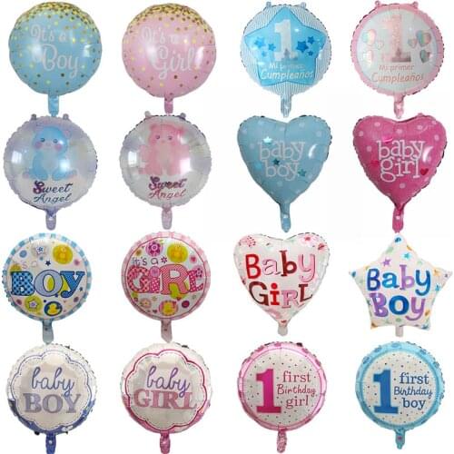10pcs/lot Baby Shower Foil Balloons Its a BOY GIRL Helium Balloons For Birthday Party Decoration Air Globos Balao Classic Toys
