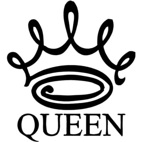 13.5cm*15cm Car Styling Queen Crown Vinyl Car Stickers C5-1072