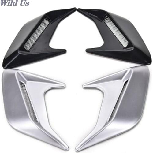2pcs/lot Car Auto Side Vent Air Flow Fender Intake Sticker Car Simulation Side Vents Decorative