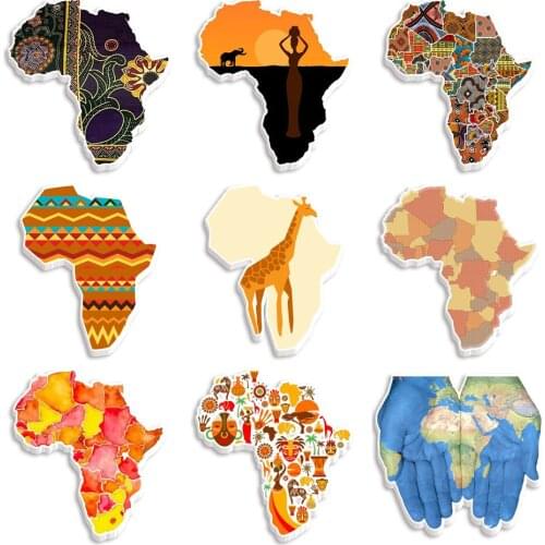30 Pieces of African Series Printed Flat Resin DIY Crafts Hair Accessories Earrings Decoration Accessories Custom Acrylic