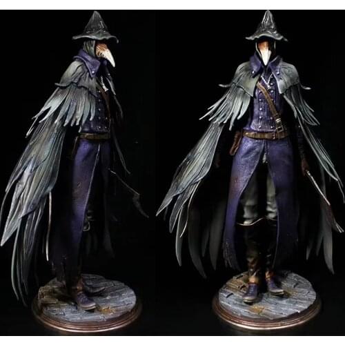 30cm Game Bloodborne The Old Hunters Sickle movable PVC Action Figure toys Eileen The Crow Bloodborne Collection Model Doll Gift