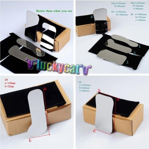 4pcs/Set Orthodontic Intra-Oral Dental Clinic Stainless Steel Photography Mirrors