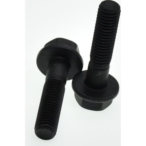 5Pcs M6 M8 10.9 Grade Hexagonal Flange Bolts Flange Screws Hexagonal Belt Pad Full Thread/Partial Thread GB5789