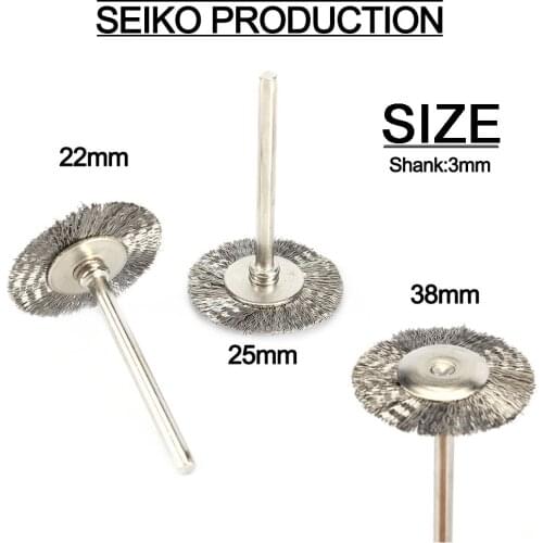 60Pcs 3mm Shank Steel Wire Wheel Brushes For Metal Rust Removal Polishing Brush Steel Rotary Brush for Mini Drill Rotary Tool