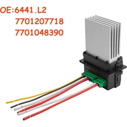 6441.L2 6441L2 7701207718 7701048390 Blower Resistor/Connector/Wire For Citroen Renault Megane Scenic Clio PEUGEOT 207 607 Car