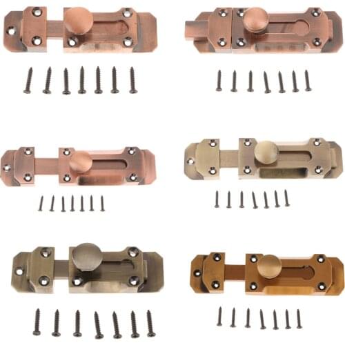 Home Brass Door Slide Catch Lock Bolt Latch Barrel Lever Safety Hardware