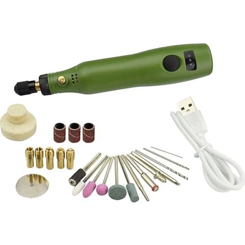 Grinder Home DIY Rotary Tools Accessories Polishing USB Rechargeable Milling Mini Engraver Pen Electric Drill Set