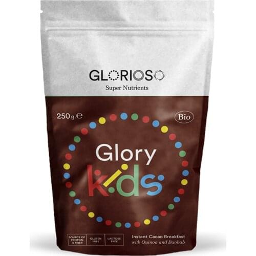 Glory Kids powder Bio - Instant Cacao Breakfast - With Quinoa and Baobab
