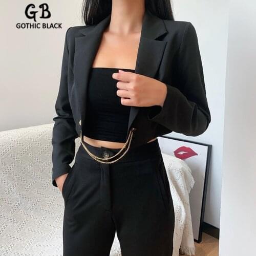 Gothic Black Women's Blazers
