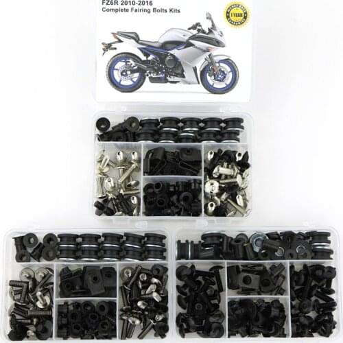 Fit For Yamaha FZ6R 2010 2011 2012 2013 2014 2015 2016 Motorcycle Complete Fairing Bolts Kit Speed Nut Side Cover Bolts Steel
