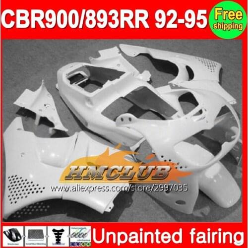 Body Unpainted Full Fairing Kit For HONDA CBR900 CBR893RR CBR 893 893RR CBR893 RR 92 93 94 95 1992 1993 1994 1995 Fairing