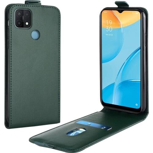 Flip Up and Down Leather Case for OPPO A15 Case CPH2185 CPH2179 Vertical Cover for OPPO A15 A 15 Case Soft Coque Phone Bag